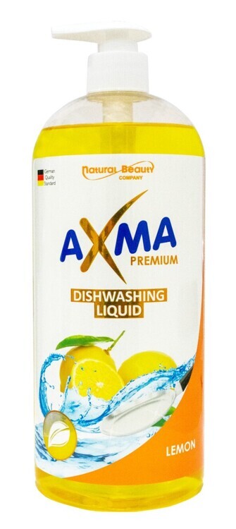 Средство для мытья посуды AXMA 1 кг Premium лимон